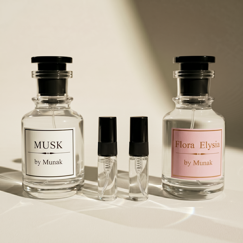 MUNAK BUNDLE - MUSK & FLORA Elysia 50ml & 5ml Testers